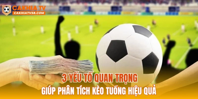3 yếu tố quan trọng giúp phân tích kèo tuồng hiệu quả