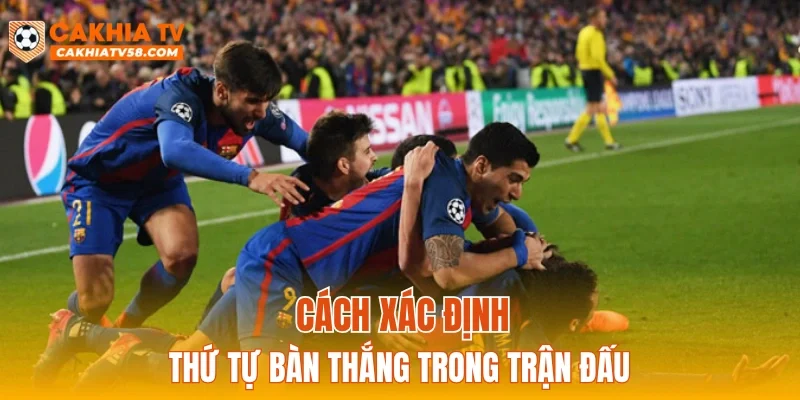 Cách xác định thứ tự bàn thắng trong trận đấu