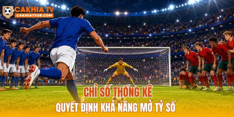 Chỉ số thống kê quyết định khả năng mở tỷ số
