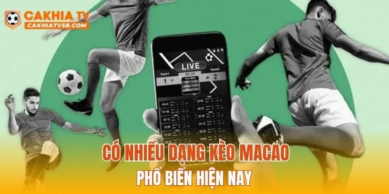 Có nhiều dạng kèo Macao phổ biến hiện nay