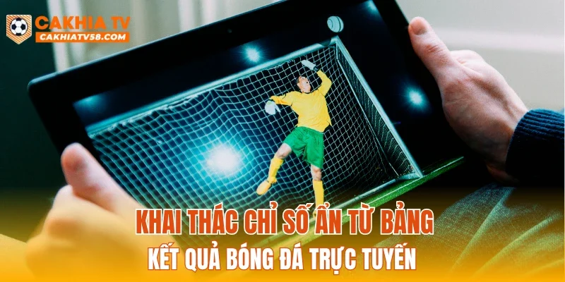Khai thác chỉ số ẩn từ bảng kết quả bóng đá trực tuyến