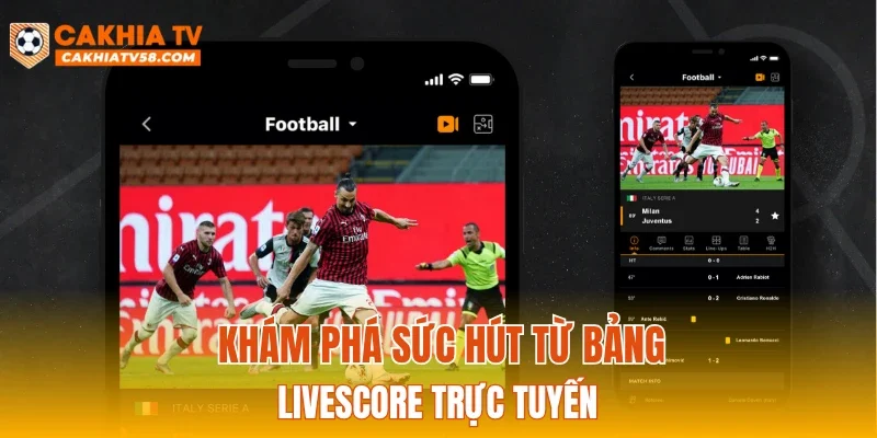 Khám phá sức hút từ bảng Livescore trực tuyến
