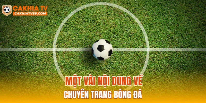 Một vài nội dung về chuyên trang bóng đá